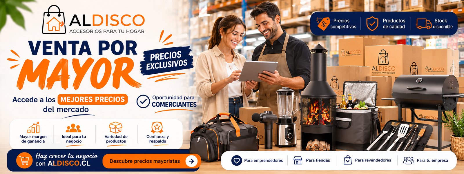 Venta por mayor Aldisco - Precios exclusivos para comerciantes